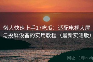 懒人快速上手17吃瓜：适配电视大屏与投屏设备的实用教程（最新实测版）