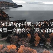 收藏向电鸽app指南：账号与隐私安全设置一文教会你（图文详解版）