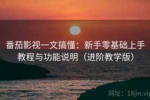 番茄影视一文搞懂：新手零基础上手教程与功能说明（进阶教学版）