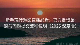 新手玩转魅影直播必看：官方反馈渠道与问题提交流程说明（2025 深度版）