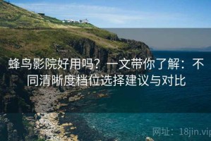 蜂鸟影院好用吗？一文带你了解：不同清晰度档位选择建议与对比