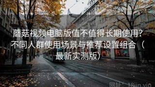 蘑菇视频电脑版值不值得长期使用？不同人群使用场景与推荐设置组合（最新实测版）