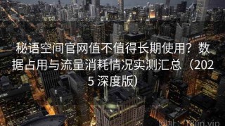 秘语空间官网值不值得长期使用？数据占用与流量消耗情况实测汇总（2025 深度版）