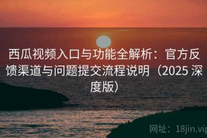 西瓜视频入口与功能全解析：官方反馈渠道与问题提交流程说明（2025 深度版）
