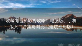收藏向番茄影视攻略：电脑版、手机版入口合集与对比（避坑专用版）