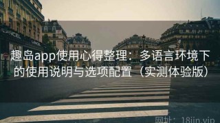 趣岛app使用心得整理：多语言环境下的使用说明与选项配置（实测体验版）