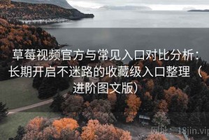 草莓视频官方与常见入口对比分析：长期开启不迷路的收藏级入口整理（进阶图文版）