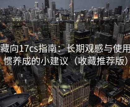 收藏向17cs指南：长期观感与使用习惯养成的小建议（收藏推荐版）