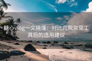 糖心vlog一文搞懂：对比几款常见工具后的选用建议