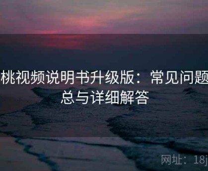 红桃视频说明书升级版：常见问题汇总与详细解答