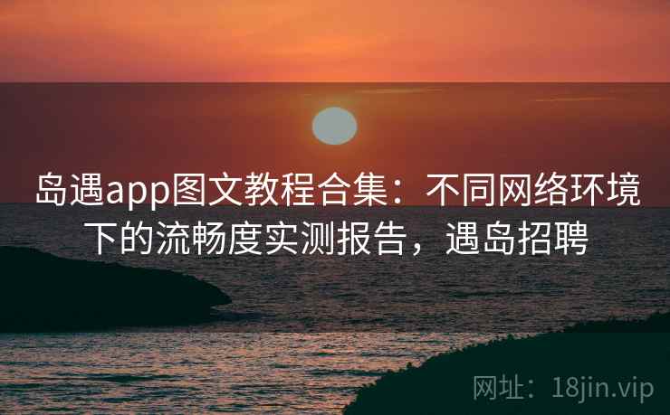 岛遇app图文教程合集：不同网络环境下的流畅度实测报告，遇岛招聘