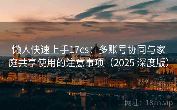 懒人快速上手17cs：多账号协同与家庭共享使用的注意事项（2025 深度版）
