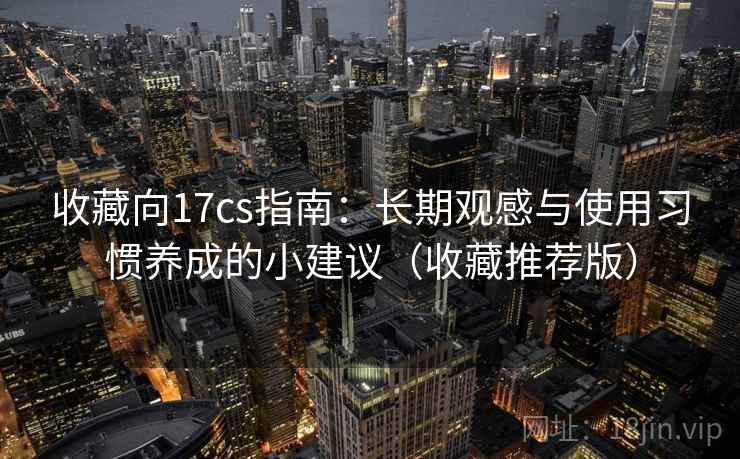 收藏向17cs指南：长期观感与使用习惯养成的小建议（收藏推荐版）