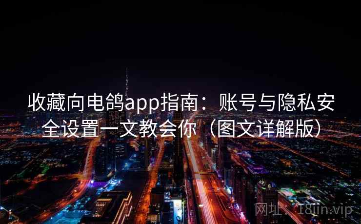 收藏向电鸽app指南：账号与隐私安全设置一文教会你（图文详解版）