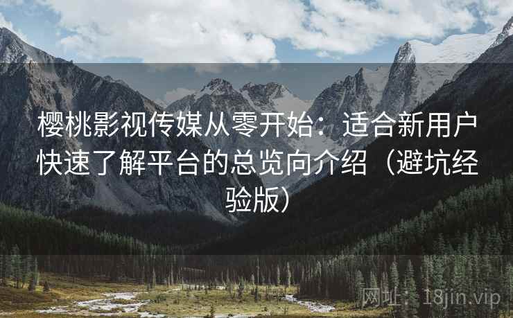 樱桃影视传媒从零开始：适合新用户快速了解平台的总览向介绍（避坑经验版）