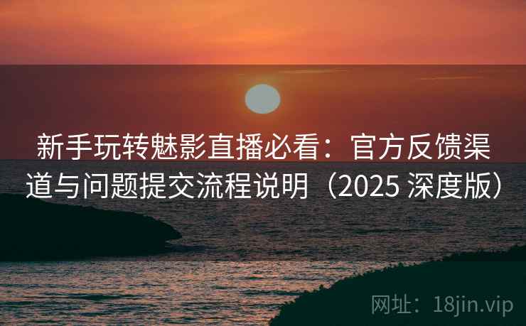 新手玩转魅影直播必看：官方反馈渠道与问题提交流程说明（2025 深度版）