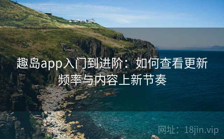 趣岛app入门到进阶：如何查看更新频率与内容上新节奏