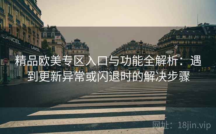 精品欧美专区入口与功能全解析：遇到更新异常或闪退时的解决步骤
