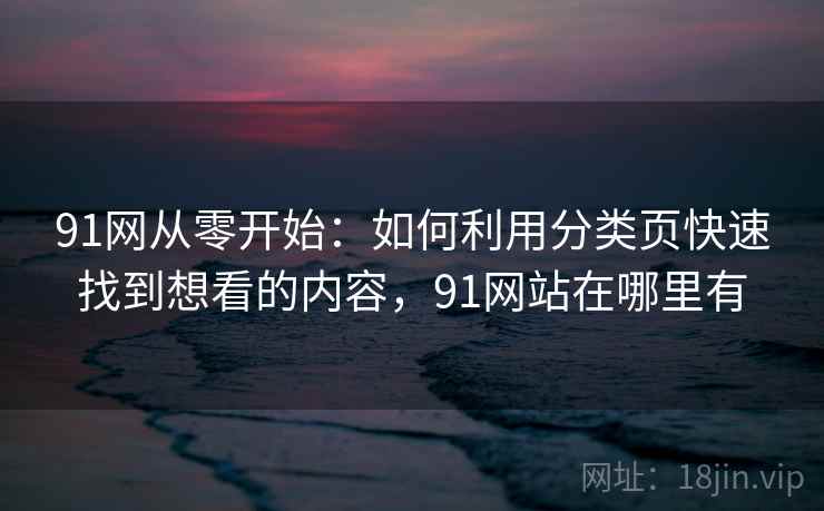 91网从零开始:如何利用分类页快速找到想看的内容,91网站在哪里有 91网从零开始:如何利用分类页快速找到想看的内容,91网站在哪里有