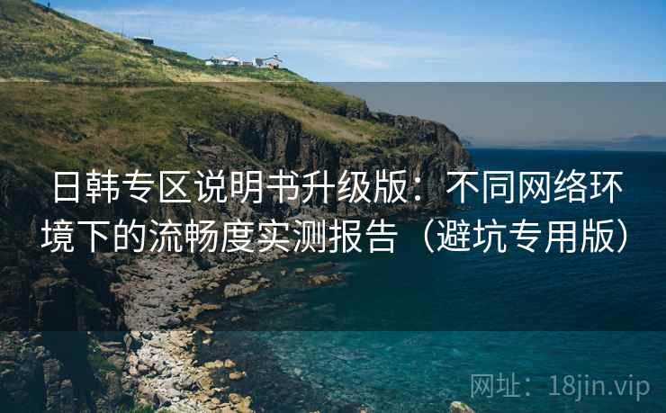 日韩专区说明书升级版：不同网络环境下的流畅度实测报告（避坑专用版）